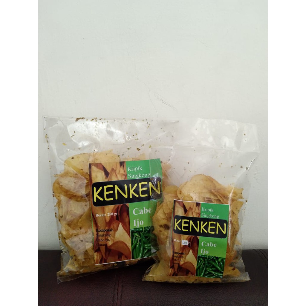 

Keripik Singkong Cabe Hijau Kekinian Merk Kenken Kemasan 125gr Murah Meriah Berkualitas Sehat