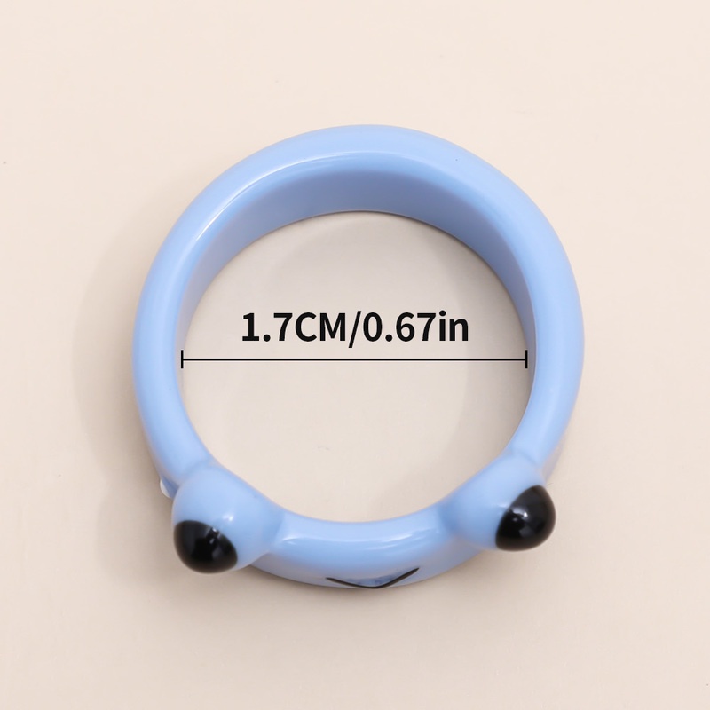 [Harga Grosir]Cincin Manik-Manik Keramik Warna-Warni Bahan Akrilik Untuk Wanita/Hot Sale