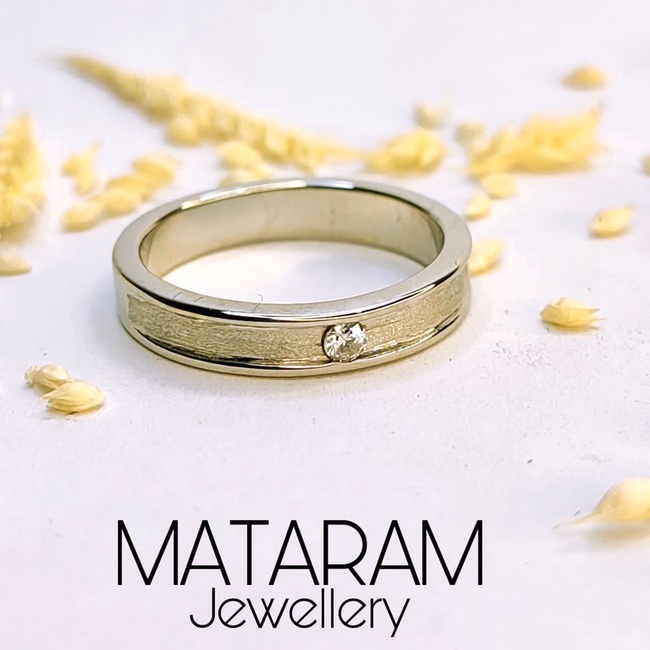 Cincin Palladium Kadar 50% Lanny Jaya - Bebas Request Model Cincin Custom By Mataram Jewellery