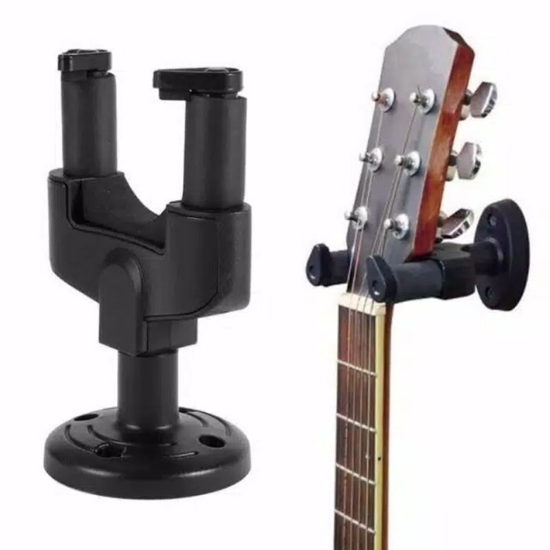 Stand Gitar Dinding Besi Hanger Gitar Bass Stand Wall Bracket