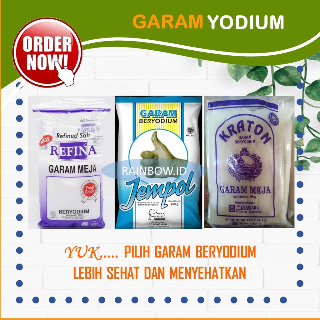 

GARAM BERYODIUM GARAM DAPUR TERMURAH