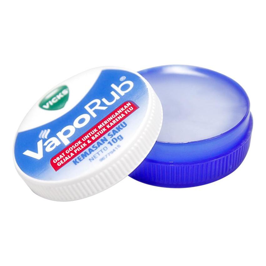 VICKS VAPORUB 10 Gr Meringankan Gejala Pilek Dan Batuk Karena Flu