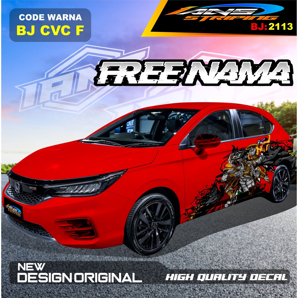 STICKER VARIASI MOBIL HONDA CITY / VARIASI STICKER MOBIL HONDA BRIO / STIKER MOBIL JAZZ / DECAL STIKER MOBIL AVANZA AYLA