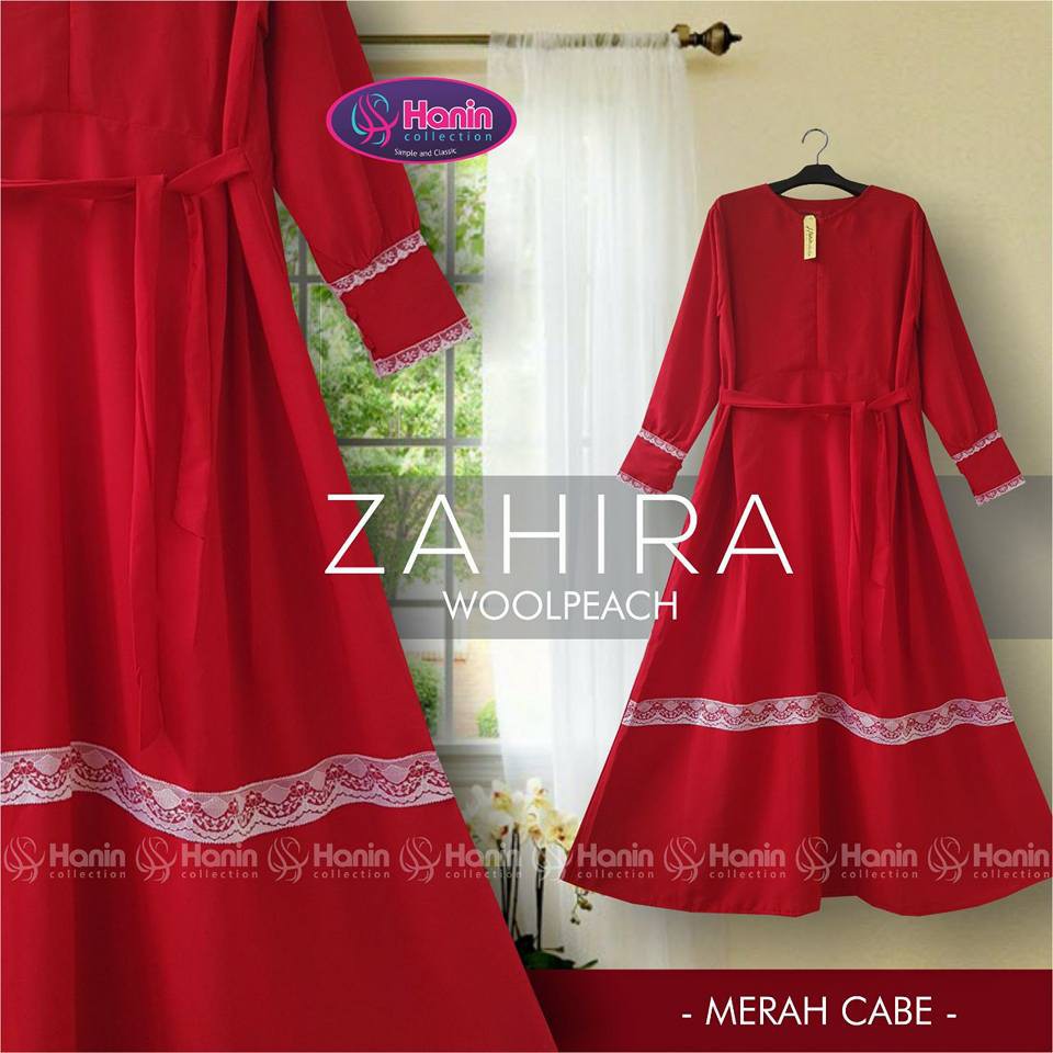 Gamis Zahira | Dress Muslimah | Zahira Merah Cabe