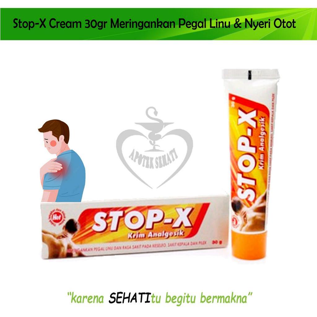 Stop-x Cream 30 Gram Krim Pereda Pegal Nyeri Otot Keseleo