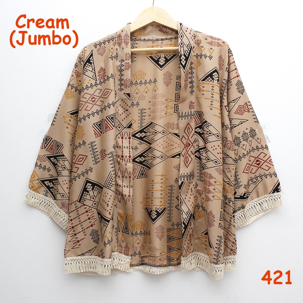 𝑱𝒂𝒌𝒂𝒓𝒕𝒂𝑭𝒂𝒔𝒉𝒊𝒐𝒏 cardigan JUMBO XXL ld 118 tribal motif etnic batik long cardy outer panjang model bohemian
