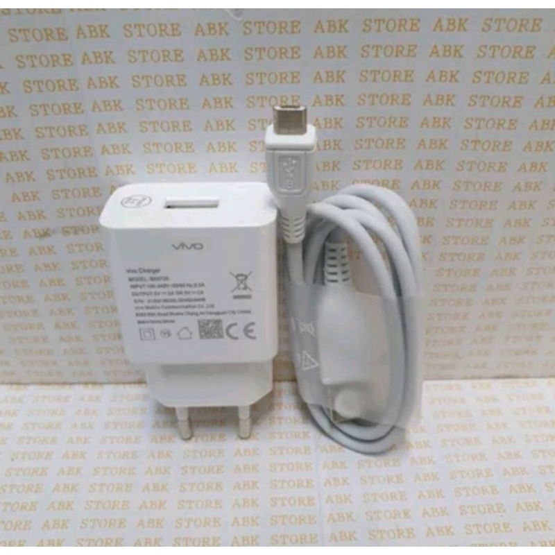 TRAVEL CHARGER VIVO V5 V3 Y53 Y55 Y51 Y91 FAST CHARGING ORIGINAL