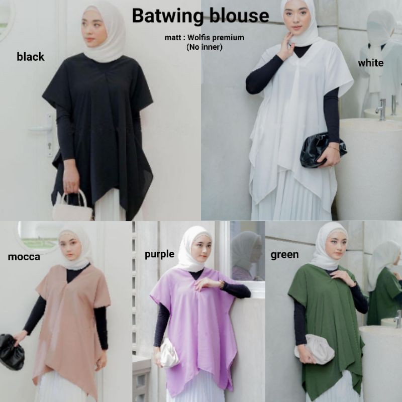 Batwing blouse / Atasan bigsize / Blouse batwing