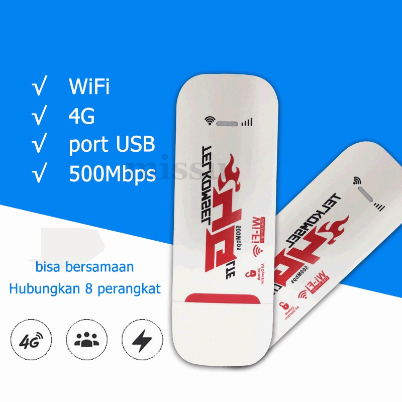 Jual 500Mbps 4G Portable Mobile WiFi USB Mobile WiFi Modem Kecepatan