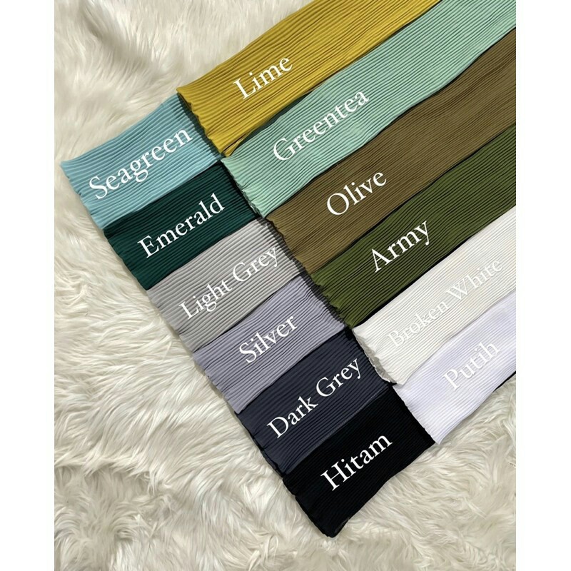 Hijab Pashmina Plisket Shawl/Pashmina Plisket Ceruty Babydool-5