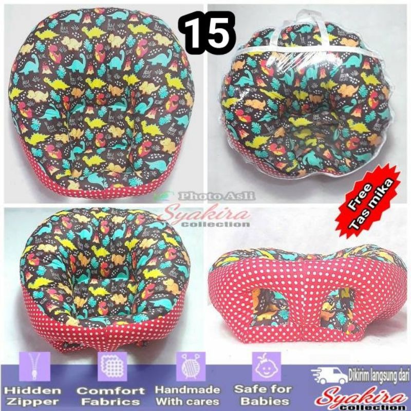 ZAZAFA - Bantal Sofa Bayi Belajar Duduk Sofa Bayi Seba Guna Bolongan Kaki