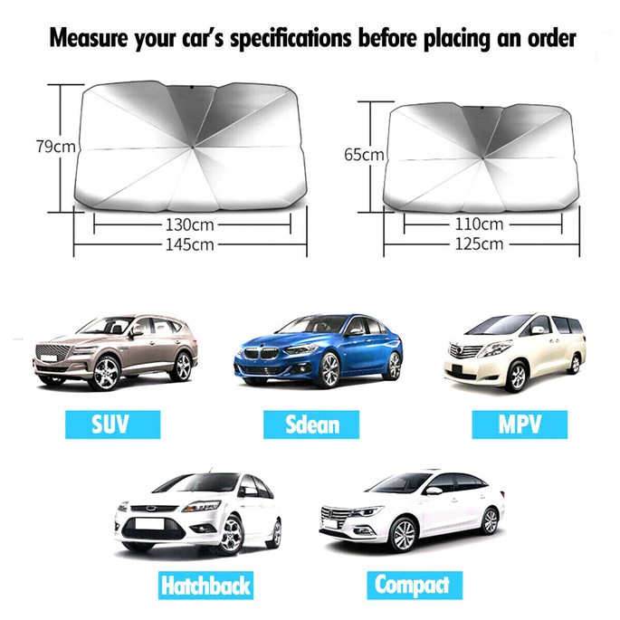 Sun Shade Pelindung UV Kaca Mobil / Sunshield / Sun Shield Pelindung Dashboard / Pelindung Panas