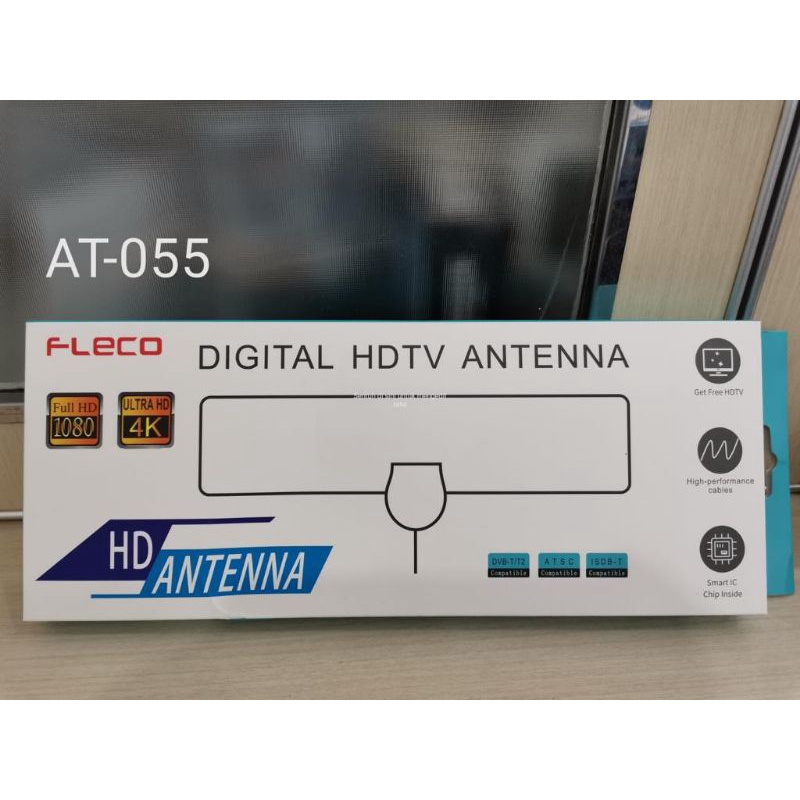 [ORIGINAL 100%] ANTENA TV DIGITAL INDOOR DVB-T2 25DB 4K HIGH FLECO