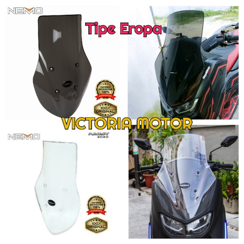 windshield Tameng Nmax new Tipe Eropa Nmax 2020 2021 2022 Bening Smoke