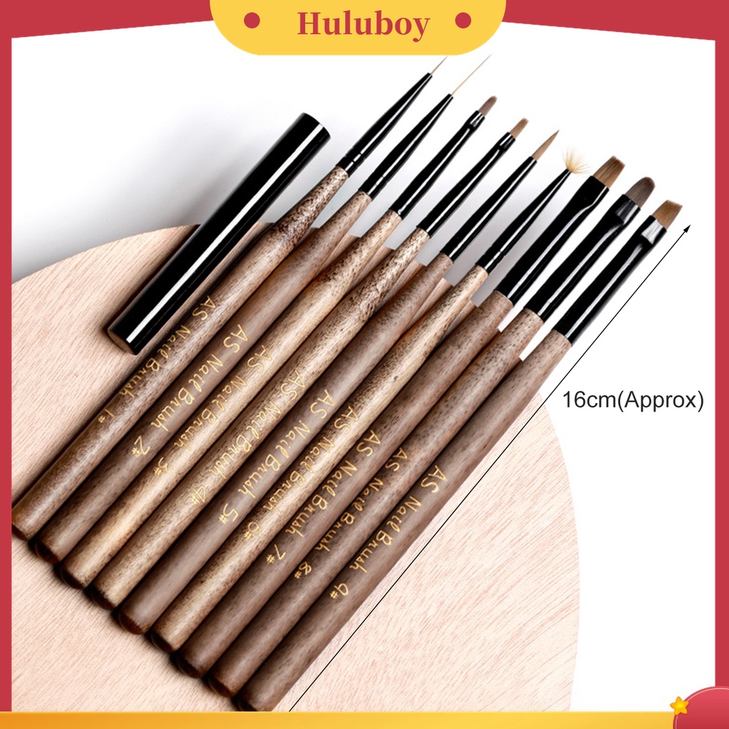 Huluboy Huluboy♡ Brush Liner Kuku Anti Slip Reusable Untuk Manicure