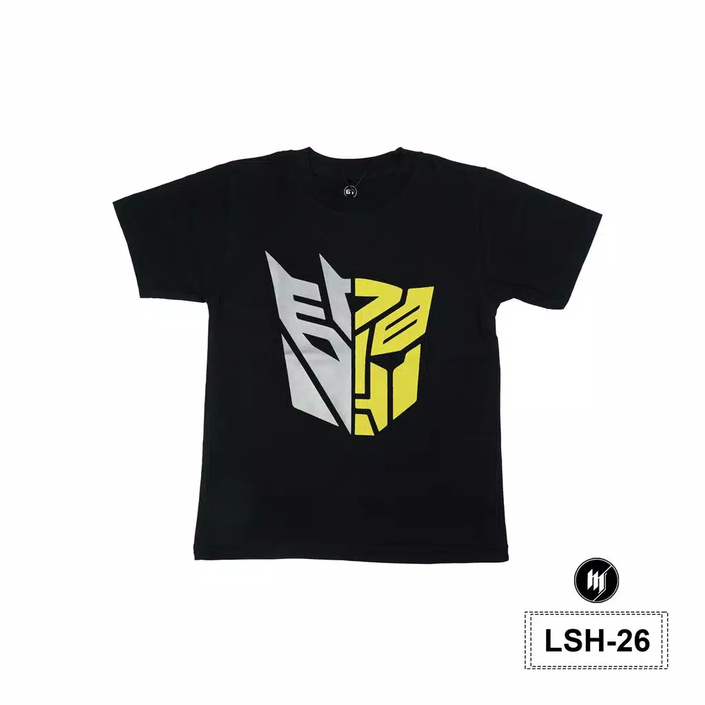 Kaos Anak Superhero Warna Hitam