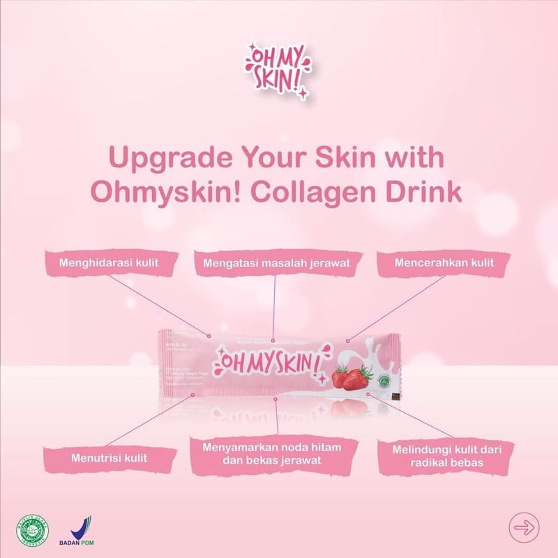 COLLAGEN DRINK OHMYSKIN MINUMAN SUPLEMEN KOLAGEN OHMYSKIN OH MY SKIN