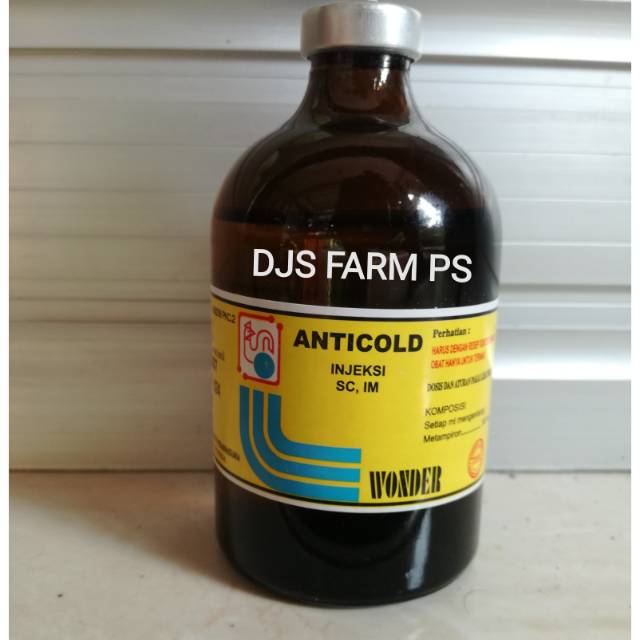 Anticold injeksi 50 ml 100 ml Anti cold wonder obat demam panas batuk pilek flu anti radang obat ana