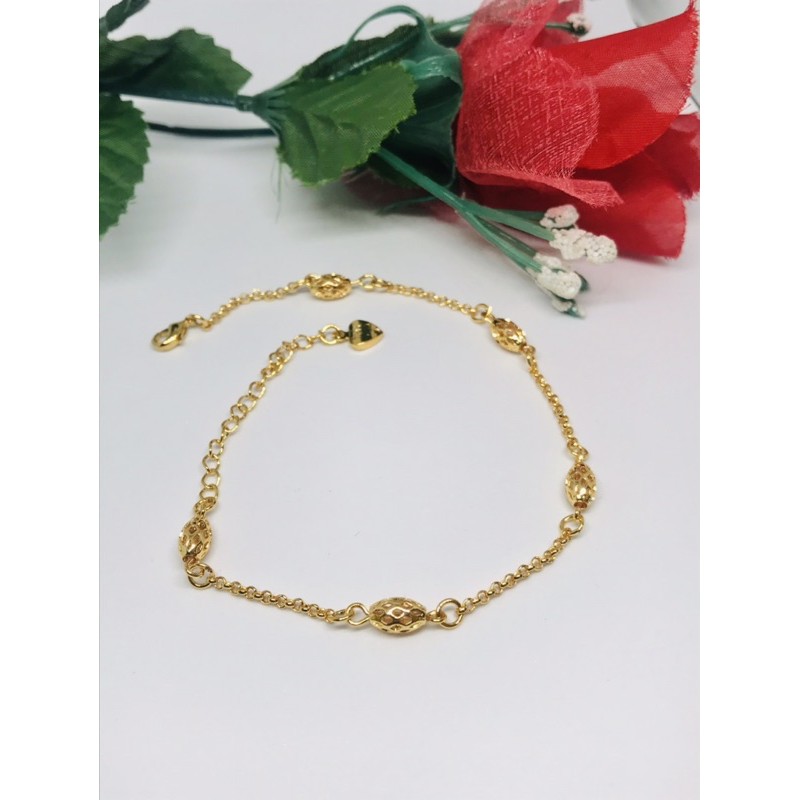 Gelang Tangan Dewasa bola oval motif 24k Xuping