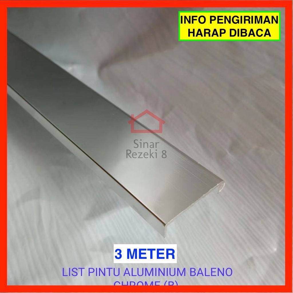 Premium Lis Pintu Aluminium Profil CH Tarikan Panjang Edging Frame Handle Lemari Minimalis EA 19