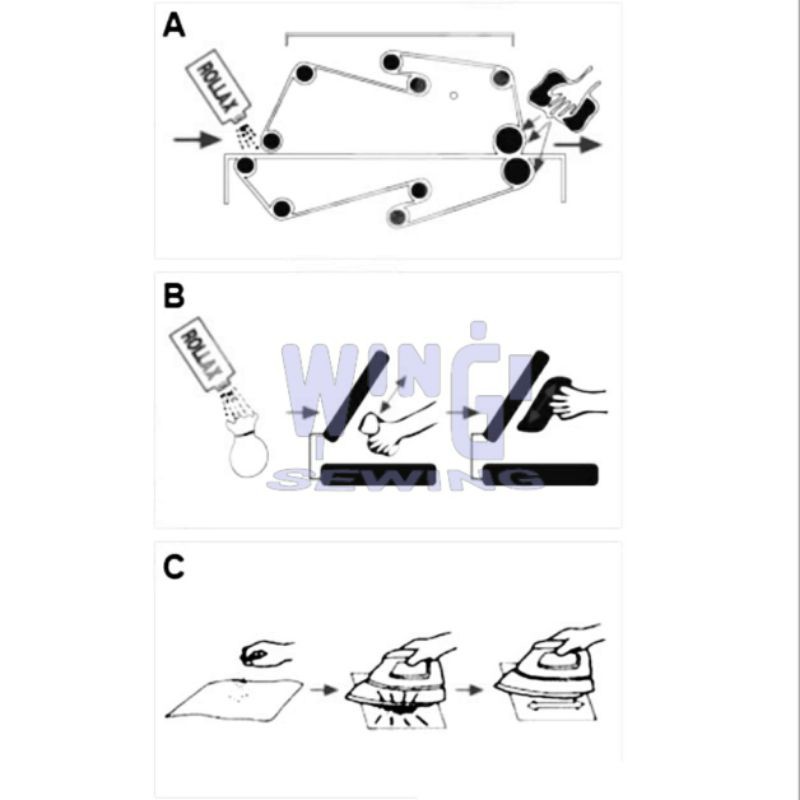 Rollax Powder Silikon Bubuk Pembersih Mesin Press Alas Setrika