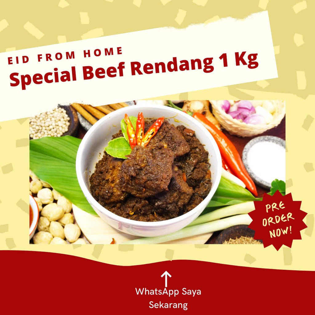 

Rendang Daging 1kg Lebaran Edition Rendang Basamo Makanan Cepat Saji