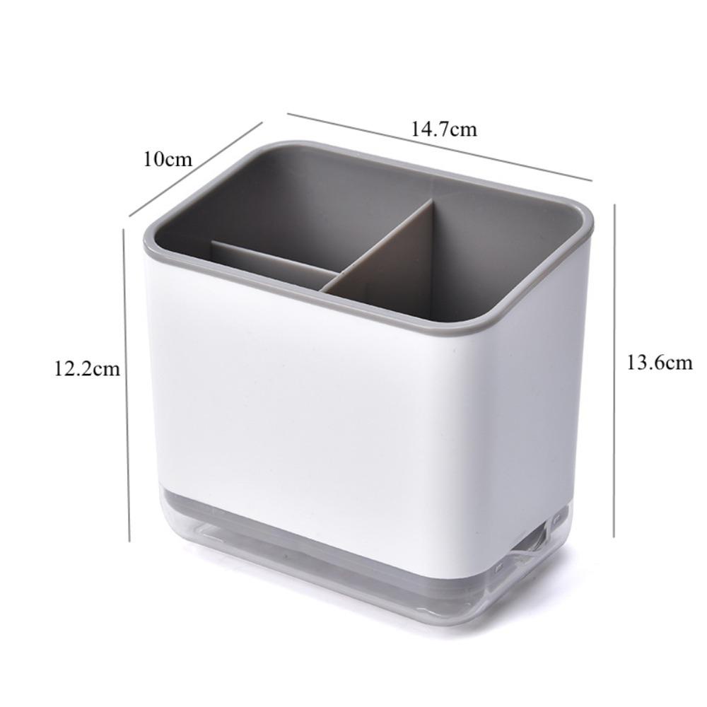 Solighter Tempat Penyimpanan Sendok Garpu Rumah Organizer Tiga Lapis Peralatan Dapur Sumpit Kandang