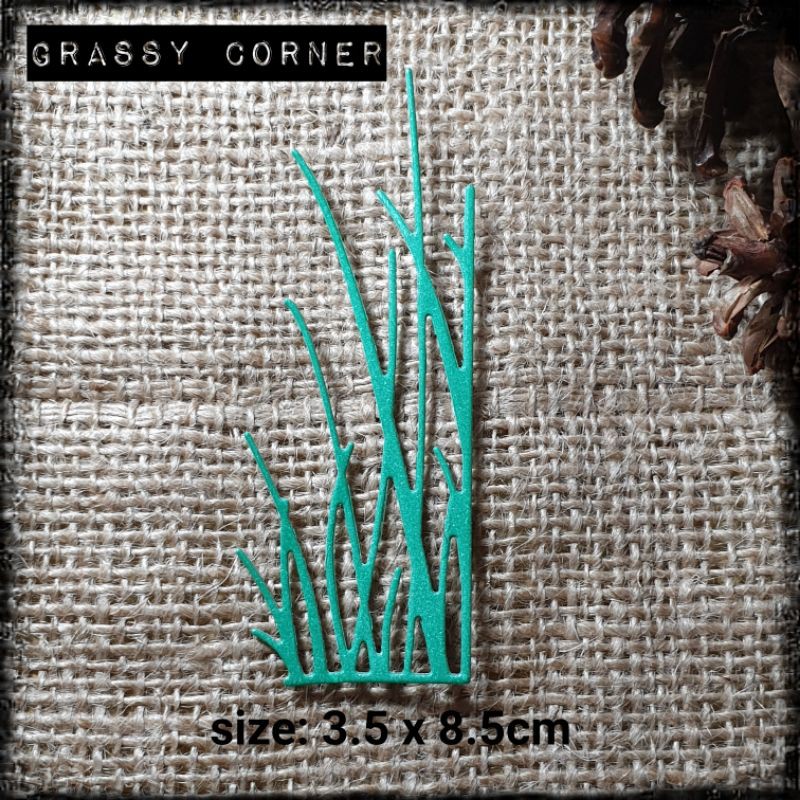 Scrapbook rumput/ Die Cut Grassy Corner