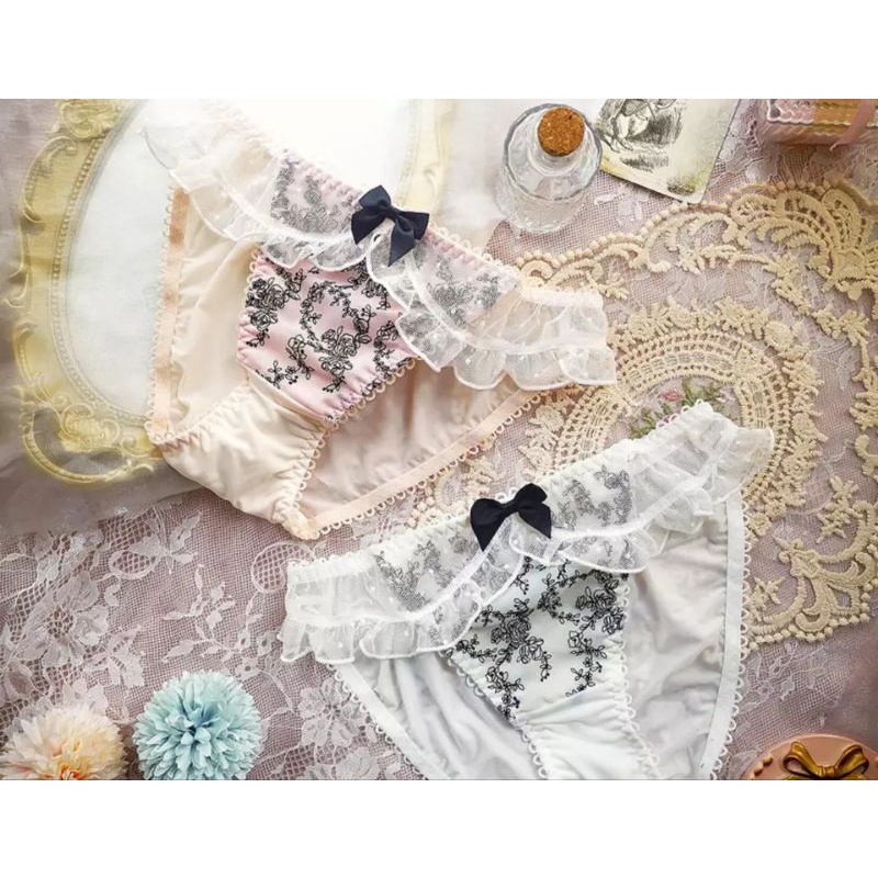 celana dalam bordir celana pita panties brifs cd dua warna