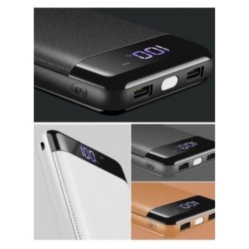 Smart Power Bank Quick Charge 2 Port 20000mAh Senter LED M200 Hitam 111159