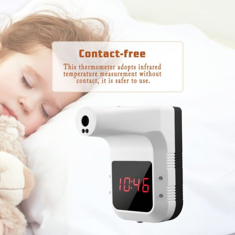 Ready stok thermogun K3+ otomatis tanpa bersentuhan. termometer wall. termogun wall. thermogun wall