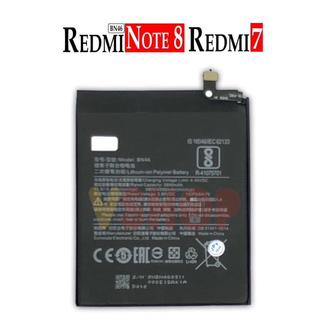 BATERAI BATRE FOR XIAOMI REDMI NOTE 8 BN46 BATTERY