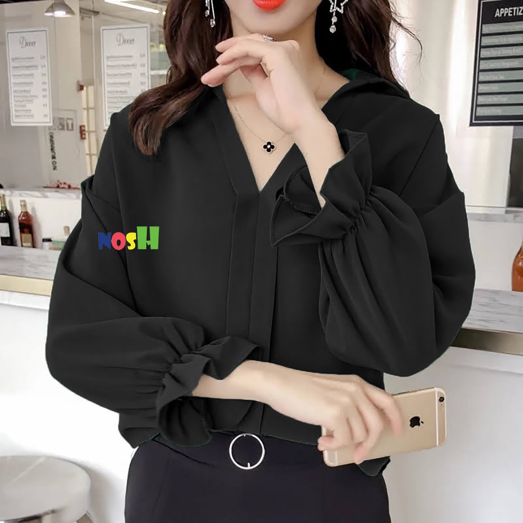 Blouse Wanita Big Size Korea Style fit 3XL Ningrrum - NOSH-2