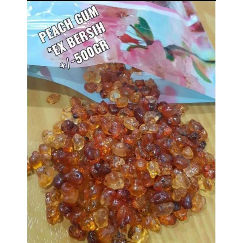 

peach gum bersih getah persik collagen