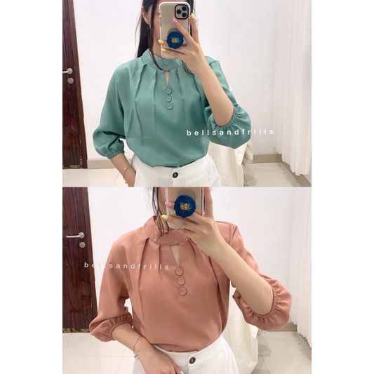 EZRAN Blouse Elegant Korea Long Sleeve 059-218