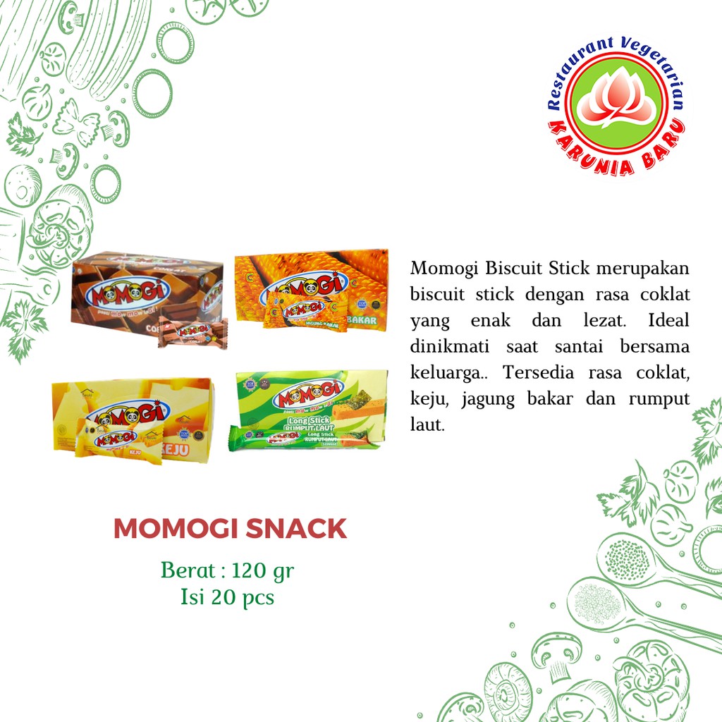 

Momogi Snack Varian Rasa 120 gr