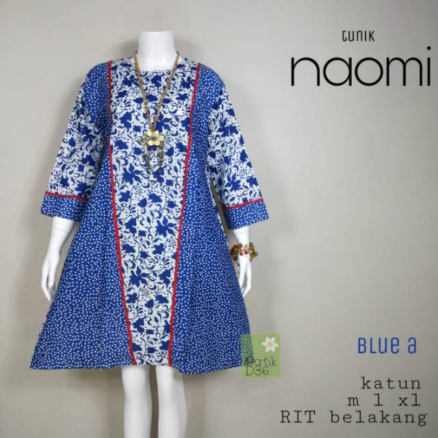 Tunik Naomi atasan Baju batik modern wanita kerja