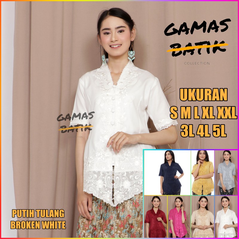 KEBAYA ENCIM BORDIR LENGAN PENDEK/ ENCIM JUMBO/ ENCIM BIG SIZE MURAH