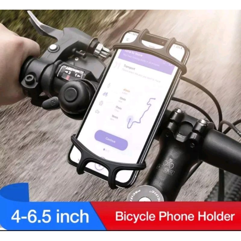 holder handphone stang sepeda. sepeda motor. handlebar braket handphone