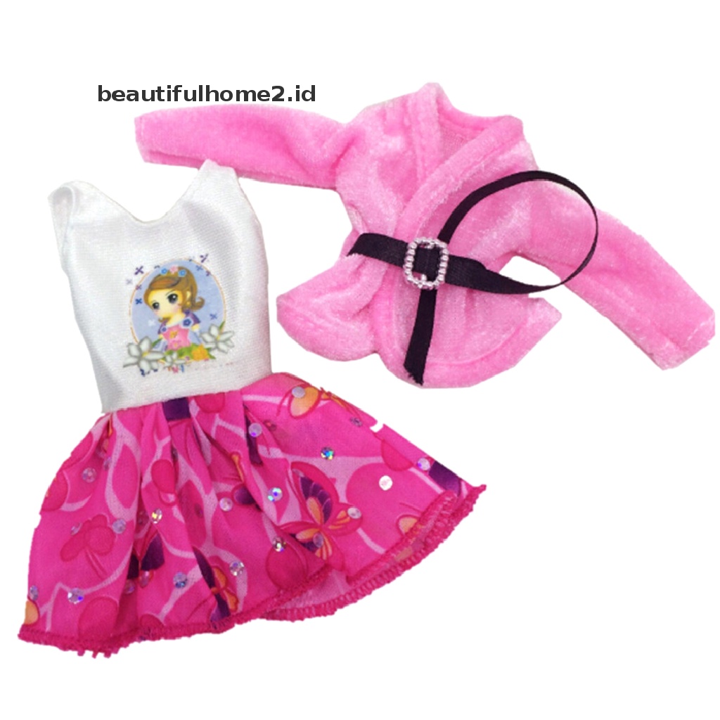 (Beautifulhome2) Buku Literatur Bahasa MandarinId Dress Pesta Handmade Untuk Boneka Barbie 11 &quot;30Cm