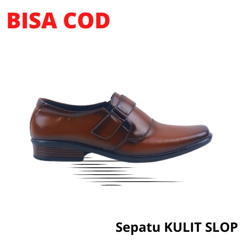 Sepatu Kulit Pria Kantor Jahitan Rapi dan juga Awet