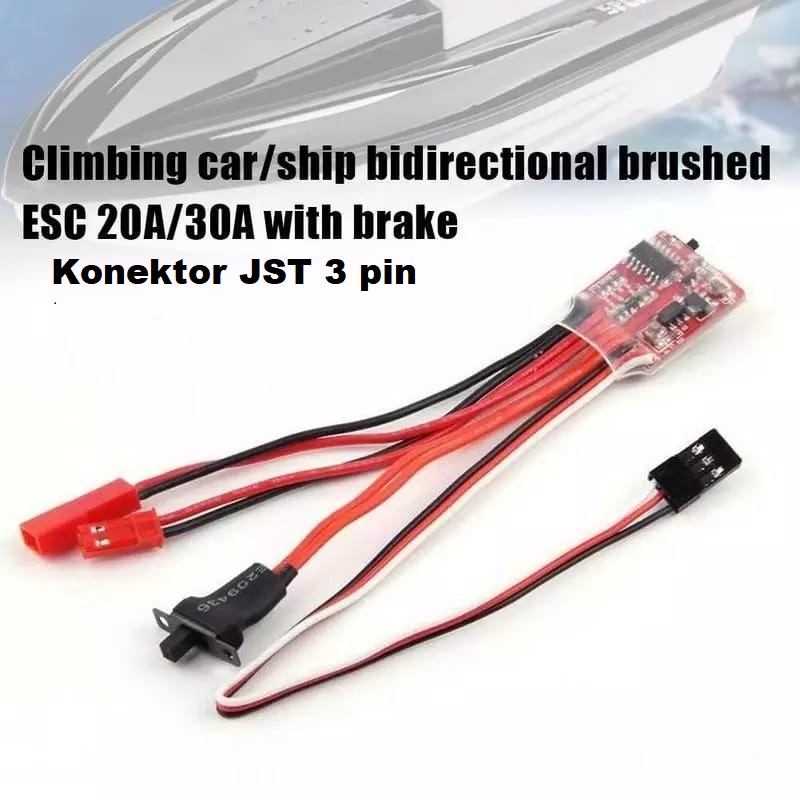 ESC 20A / 30A Brushed With Brake For RC Car MN 99 MN99S MN98 D90 D91 WPL C24 D12 D42