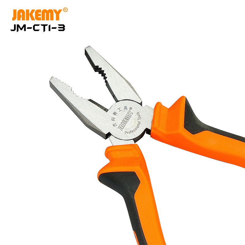 Jakemy 6 Inch Hardware tools Non-slip Handle Parallel-jaw JM-CT1-3 Tang Kombinasi  Original