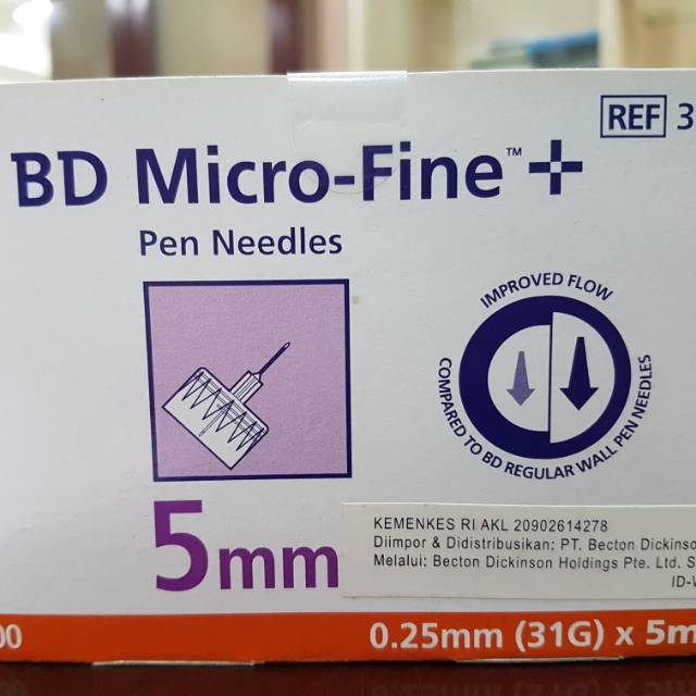 Jarus buat suntik insulin bd microfine 31G
