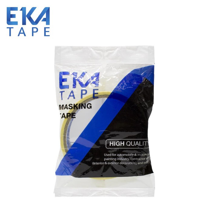 

Solasi Kertas Sedang 1 inch Eka / Eka 24 mmx 20 Yard Masking Tape Kuning / Lakban Kertas / Eka Tape