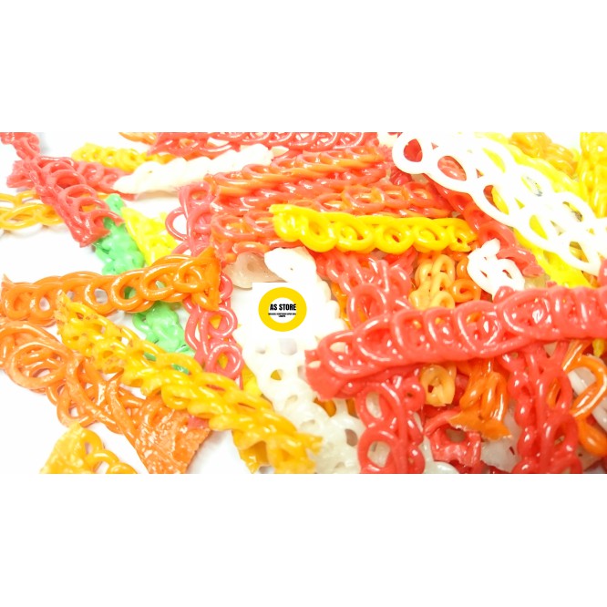 

kerupuk panjang warna 250 gram