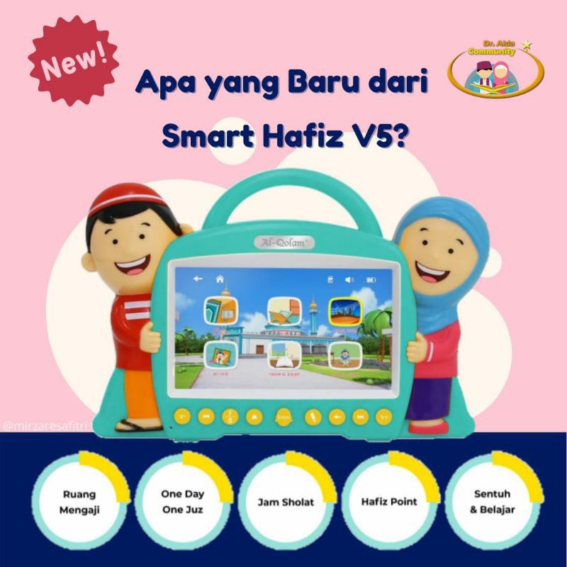 Baru - versi 5- TOUCH SCREEN Smart Hafiz AlQolam Alquran JuZZ Amma Talking Doll