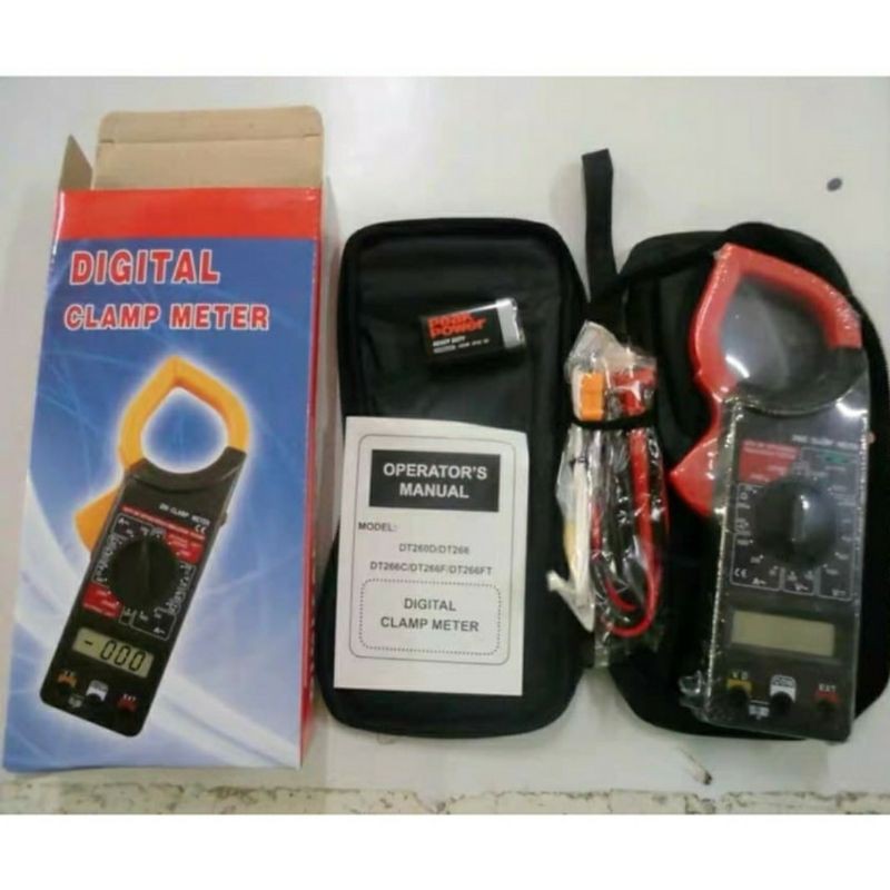 Tang Ampere Digital DT 266 Digital Clamp Meter Multi Meter DT-266