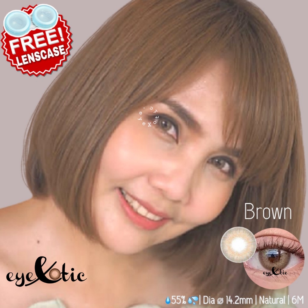 Softlens Kitty Kawaii Mini Fifi Brown - Soflens COD Tangerang by Eyexotic - Kadar Air Tinggi 55%