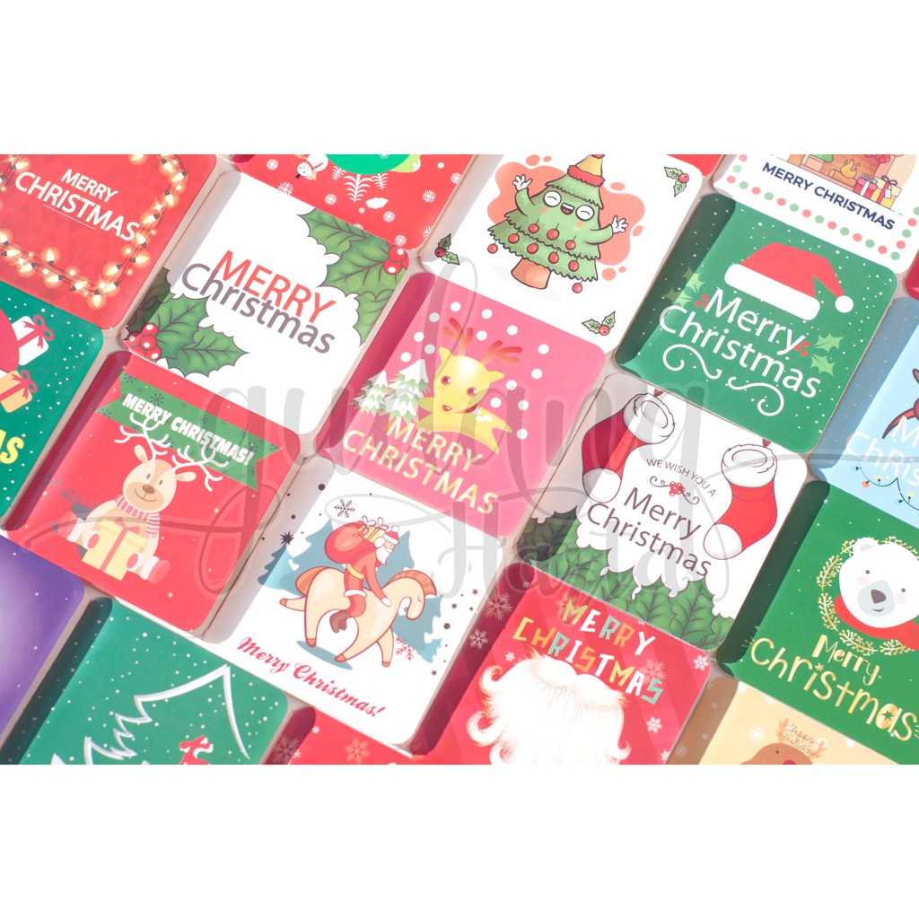 Kartu Ucapan Natal Mini Kartu Ucapan Christmas Gift Card Lucu Unik GH 305108